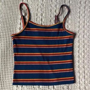 Striped Multicolor Women's Tank Top